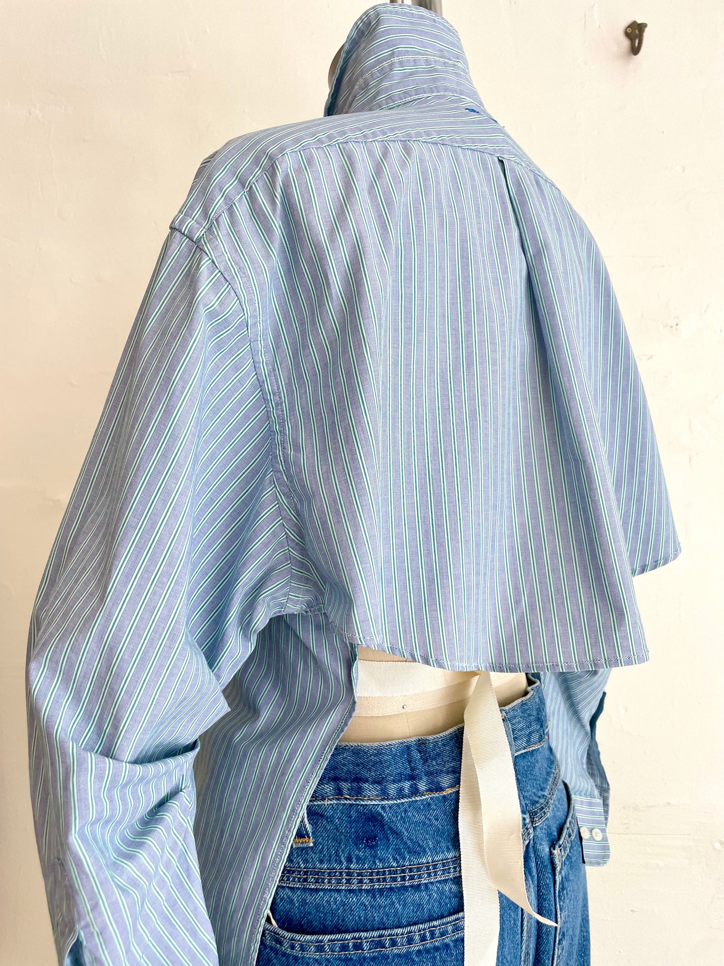 Blue and Green Apron Shirt