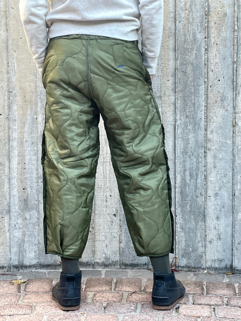 Quilted Surplus Button Pants