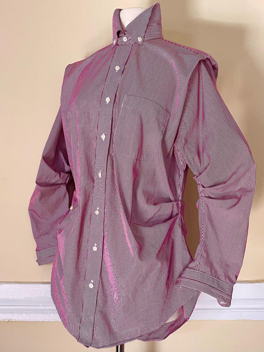 Red and White Striped Flange Long Sleeve