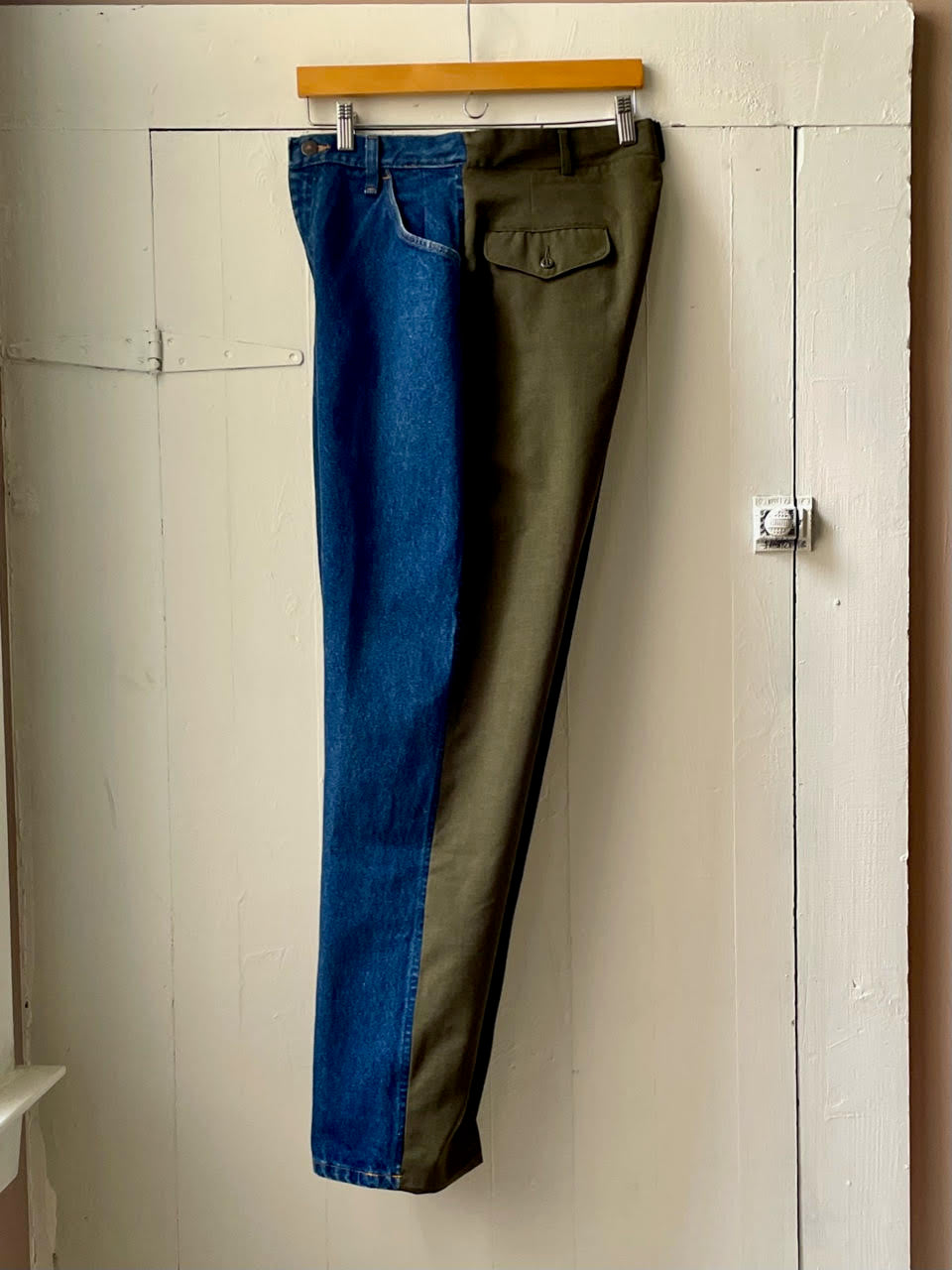 Merged Vintage Army Denim Pant