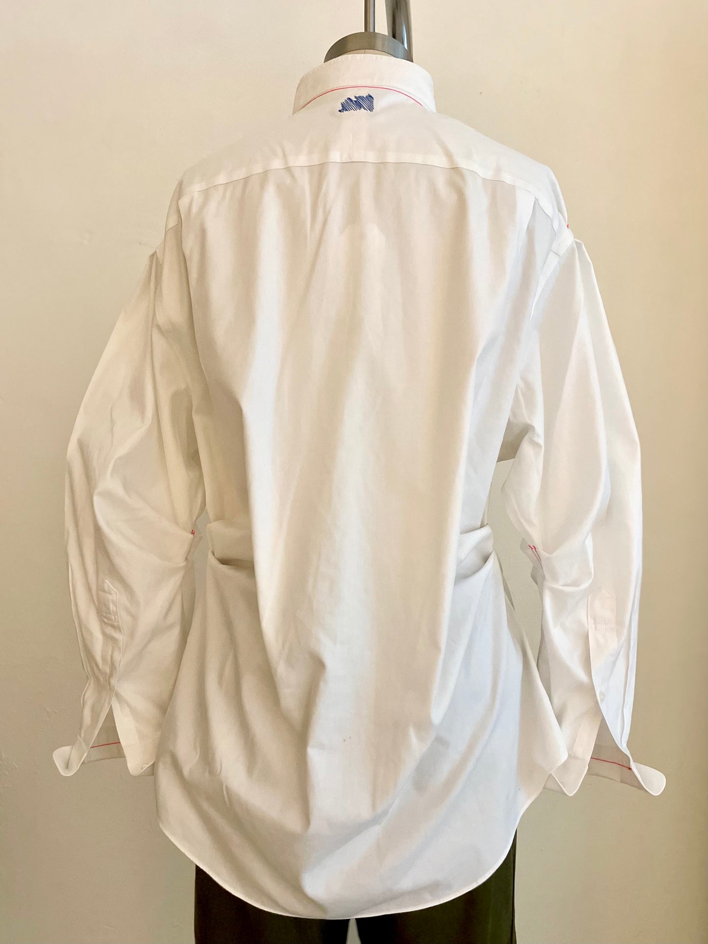White Rouched Long Sleeve