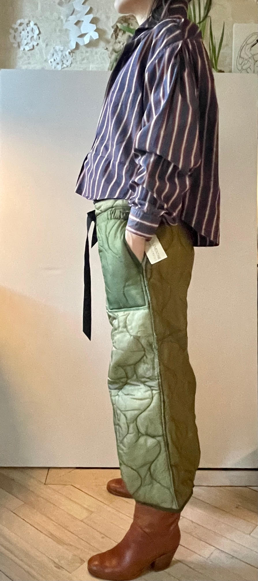 Quilted Surplus Pants