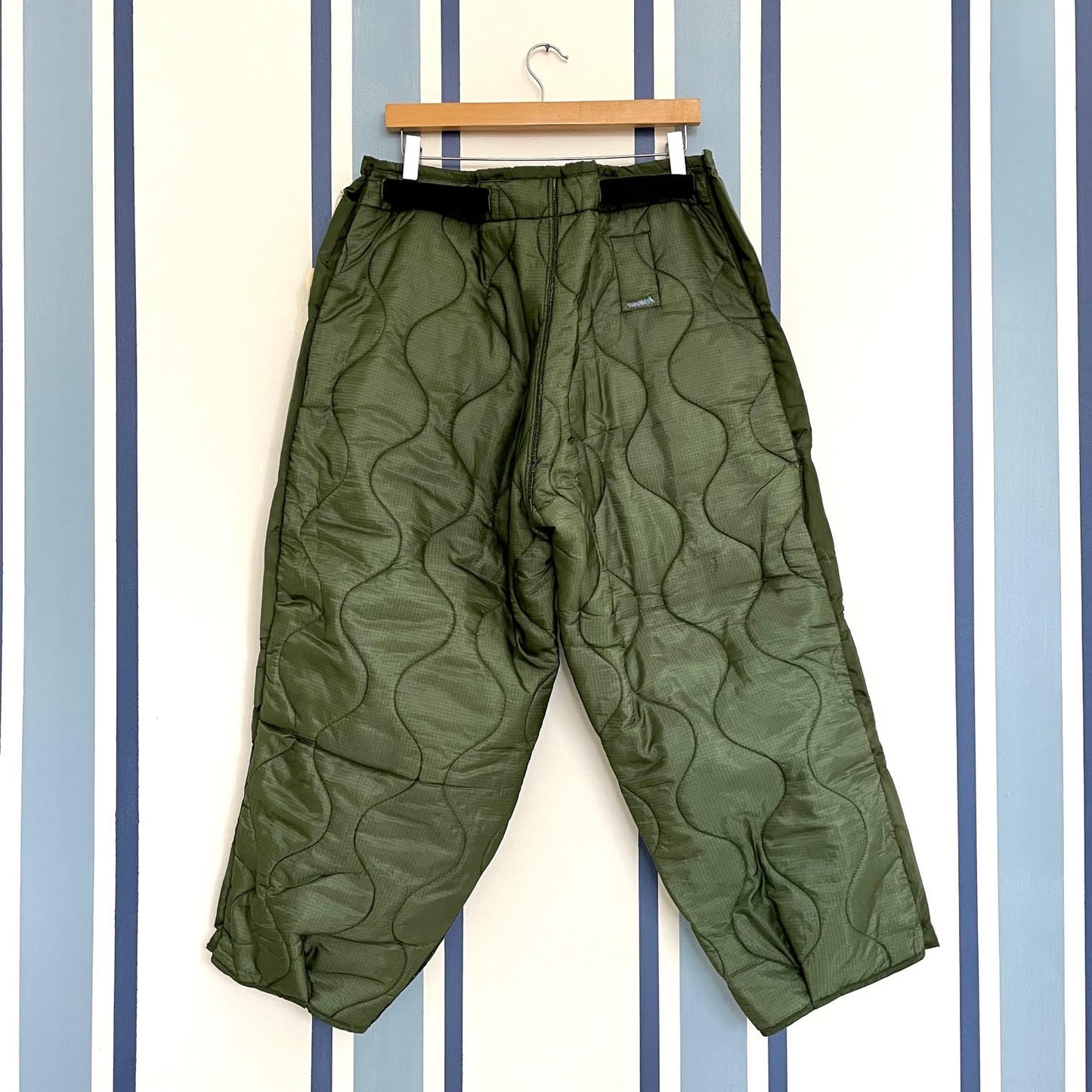 Quilted Surplus Button Pants