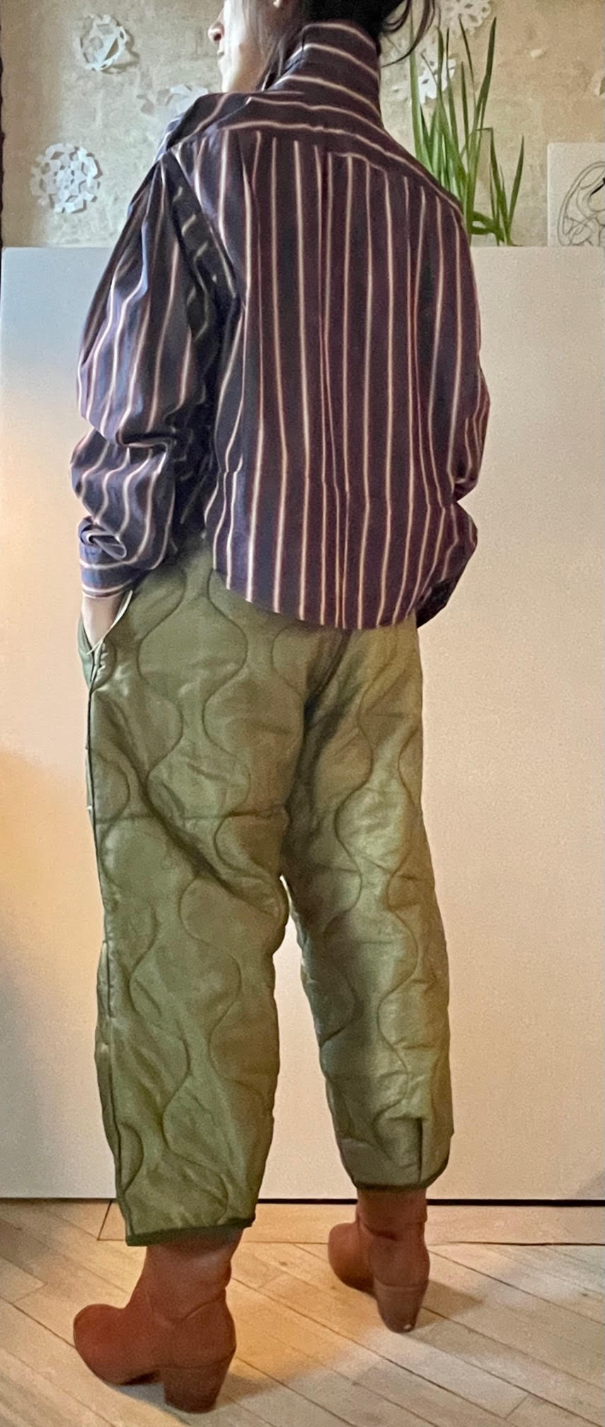 Quilted Surplus Pants